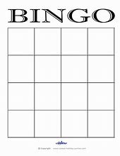 Image result for Blank Bingo Chart