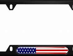 Image result for Black US Flag License Plate Frames