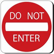 Image result for Do Not Enter Logo