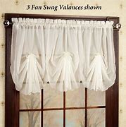 Image result for lace curtains with valance