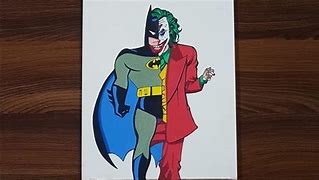 Image result for Batman and Joker Half Face Drawing