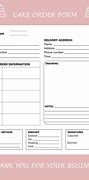 Image result for Free Sample Cake Order Form Template