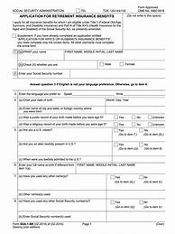 Image result for Form SSA-1