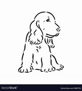 Image result for Cocker Spaniel Line Drawing