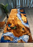 Image result for Blue Epoxy and Table Top