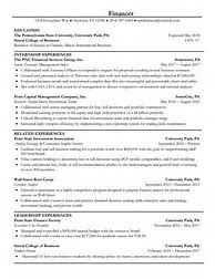 Image result for Investment Banking Profile Resume