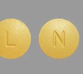 Image result for Round Yellow Pill with L On It