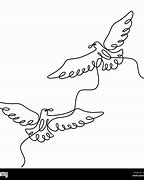 Image result for 2 Birds Flying Drawing