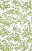 Image result for Green Toile Wallpaper