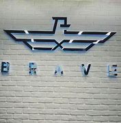 Image result for Logo Cutout of Steel and Backlit