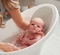 Image result for Newborn Baby Bath