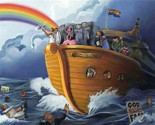 Image result for Double Rainbow Noah's Ark