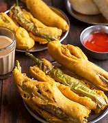 Image result for Mirchi Bhajiya