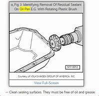 Image result for Oil Pan Removal