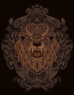 Image result for Lion Head Engraving