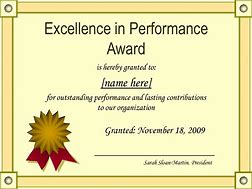 Image result for Best Performance Award Certificate