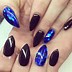 Image result for Tan and Blue Nail Designs