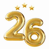 Image result for 26 Number Font PNG