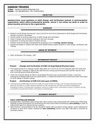 Image result for VLSI Engineer Resume Template