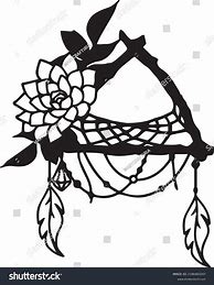 Image result for Dream Catcher Clip Art Black and White