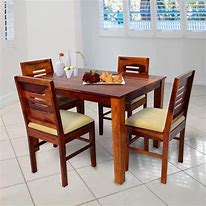 Image result for Wooden Dining Table with 6 Chairs