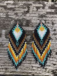 Image result for Native American Beaded Earrings Patterns