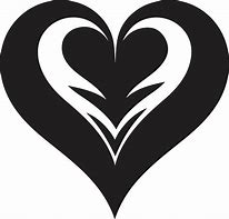 Image result for Black Heart with S and B Symbol