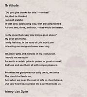 Image result for Gratitude Poem