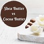 Image result for Cocoa Butter vs Shea Butter