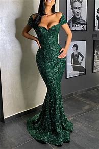 Image result for Green Mermaid Prom Dress