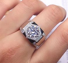 Image result for Moissanite Rings for Men