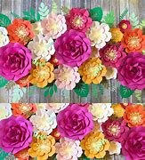 Image result for Paper Flower Wall Display