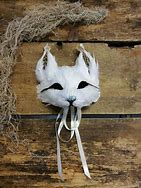 Image result for White Fox Mask Red