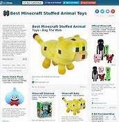 Image result for Minecraft Stuffed Toys