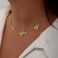 Image result for Multiple Name Necklace