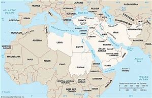 Image result for Middle East Map UAE