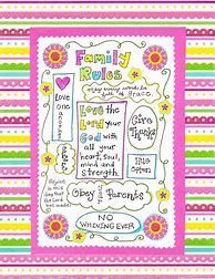 Image result for Family Rules Printable