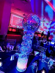 Image result for Disco Centerpieces