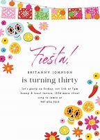 Image result for Fiesta Theme Paper Invitations