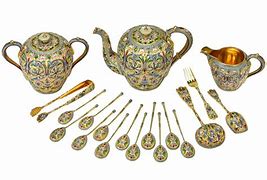 Image result for Russian Silver Tea Set