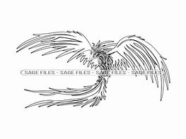 Image result for Cool Outline Phoenix Wing