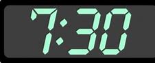 Image result for 7:30 Clock