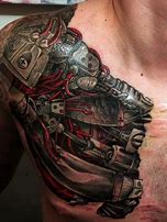 Image result for Mechanical Chest Tattoo