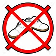 Image result for No Shoes Allowed Sign