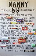 Image result for 50th Birthday Candy Bar Sign