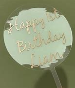 Image result for Acrylic Cake Topper