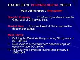 Image result for Arrange the Events in Chronological Order