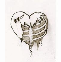 Image result for Damaged Heart Drawing