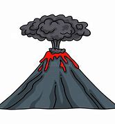 Image result for Half Volcano Drawing