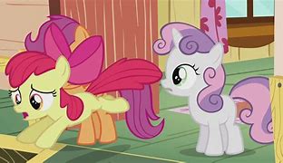 Image result for MLP Apple Bloom X Diamond Tiara Kiss